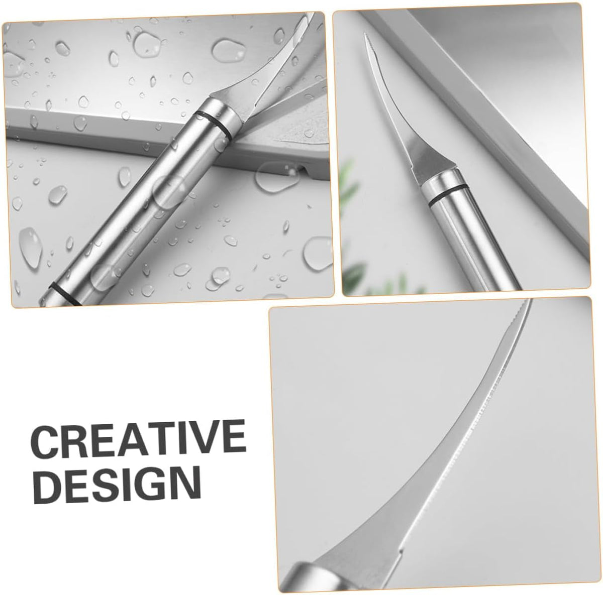 2 Piece Stainless Steel Shrimp Peeler for Kitchen Shell Cleaning