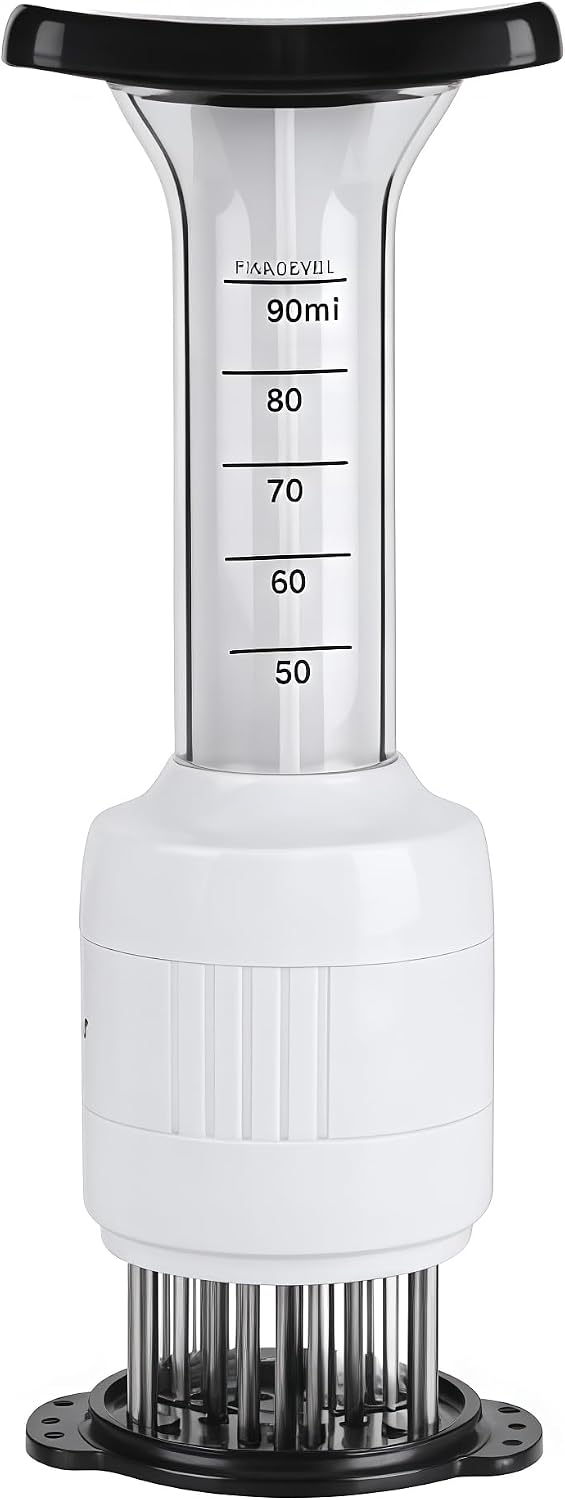 2-in-1 Marinade Injector & Meat Tenderizer with Stainless Needles