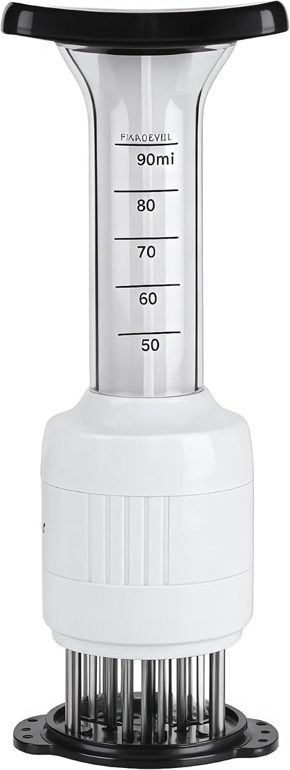 2-in-1 Marinade Injector & Meat Tenderizer with Stainless Needles