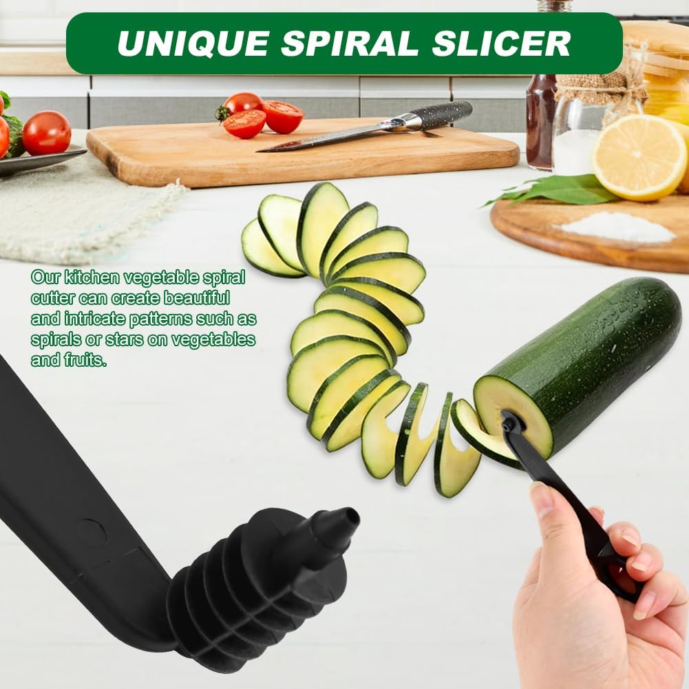 Kitchen Spiral Cutter and V-Shaped Carving Tools, Potato Spiral Cutter