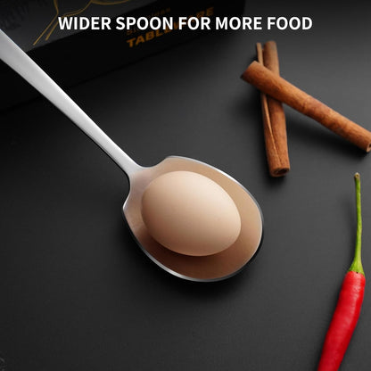 4 Piece Serving Spoons Set,9.2-Inch Includes 2 Large, 2 Slotted
