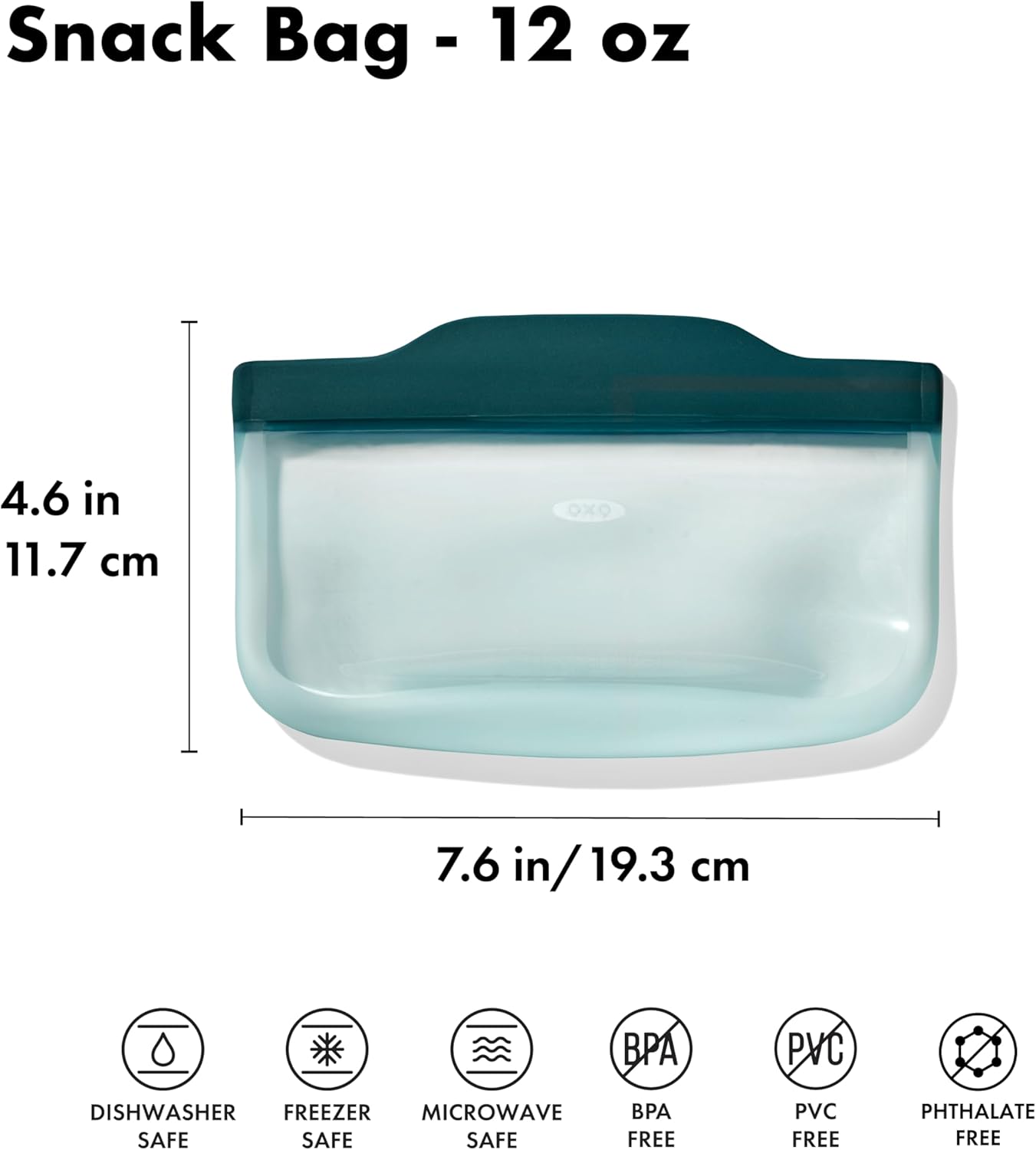 OXO Good Grips Silicone Reusable Bag - Stand-Up Cup (8 oz) - Oat