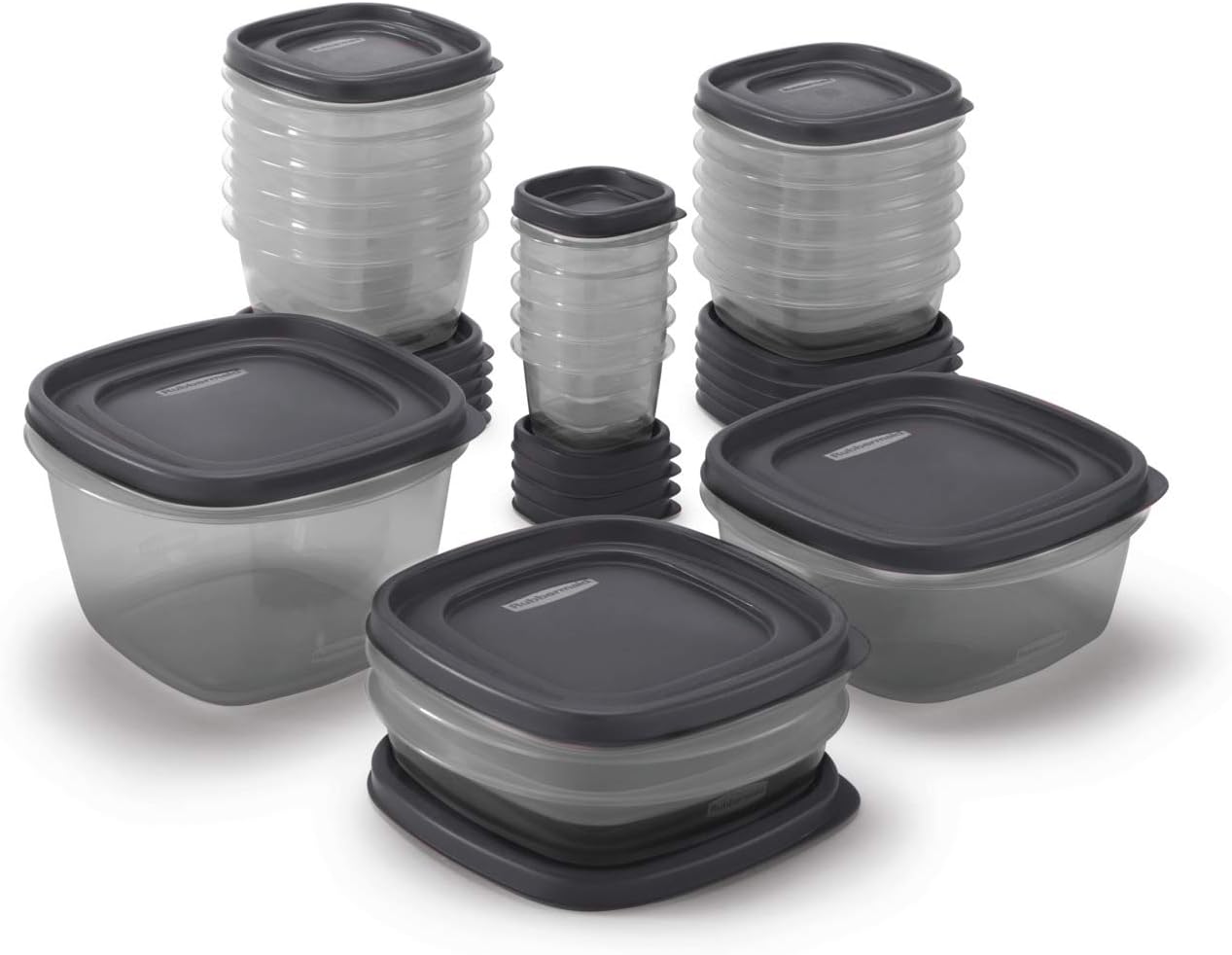 Rubbermaid EasyFindLids Meal Prep Containers 5.1 Cup Red