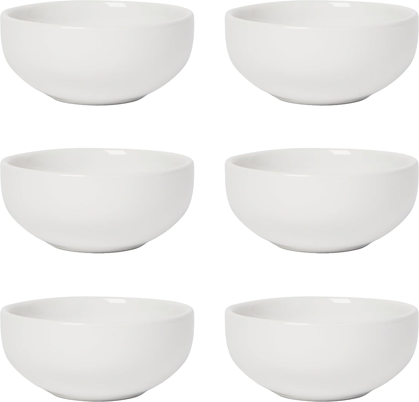 Now Designs Canyon Ceramic Pinch Bowl Set, Soy Sauce Dish, Set of 6, 2 oz