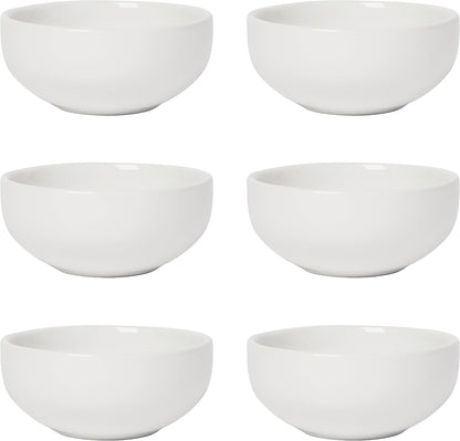 Now Designs Canyon Ceramic Pinch Bowl Set, Soy Sauce Dish, Set of 6, 2 oz