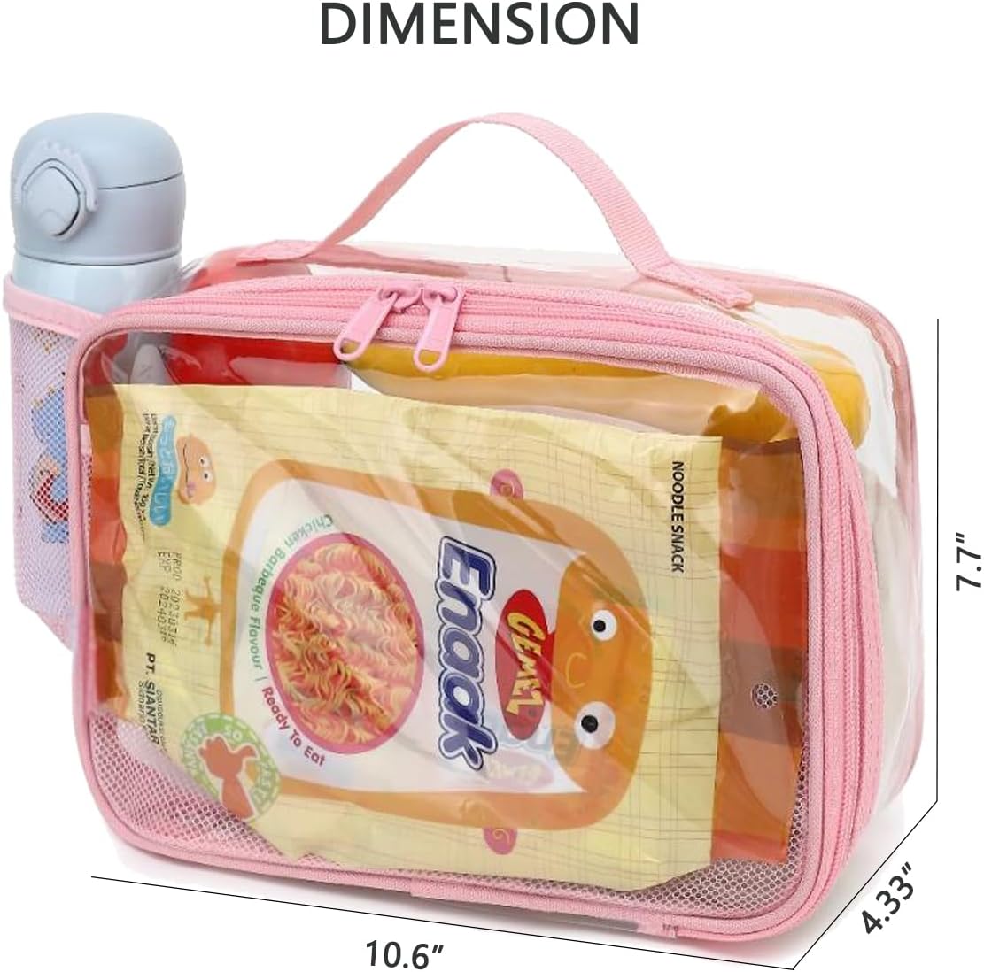 GYEUKHAM Insulated Lunch Box for School, Thermal Reusable Durable Freezable Lunch Bags for Kids Boys Girls Men Women - Small Soft Cooler Portable Lunch Tote Kit for Work Picnic Travel,Black