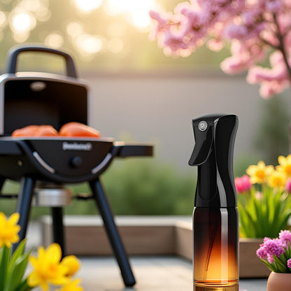 Mistifi Oil Sprayer 150ml glass bottle. Upgraded Version.Fine Mist Spray Bottle for Air Fryer, Olive Oil, Avocado Oil, Healthy Nonstick Frying, Commercial & Home Kitchen Use (PS635)