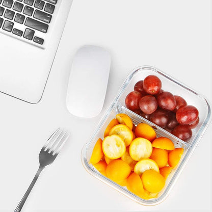 DAS TRUST 10 Pack Glass Meal Prep Containers Meal Prep Bowls Food Storage Containers Glass Food Prep Containers with Lids Lunch Container for Adults Lunch Box Bento Boxes