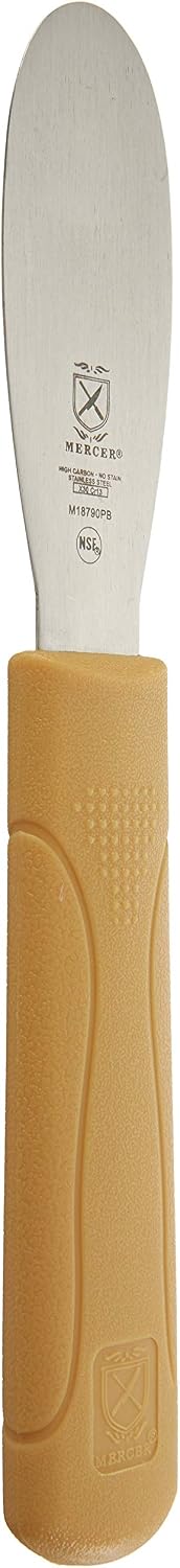 Mercer Culinary Millennia Bench Scraper, 5 7/8 Inch X 3 1/2 Inch Blade, Black Handle