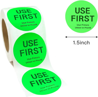 1000 Pcs Removable Freezer Labels for Food Containers 1 x 3, Risepekt Waterproof Food Storage Labels for Containers, Oil Resistant No-Residue Easy Clean for Kitchen Restaurants Grocery Stores Markets