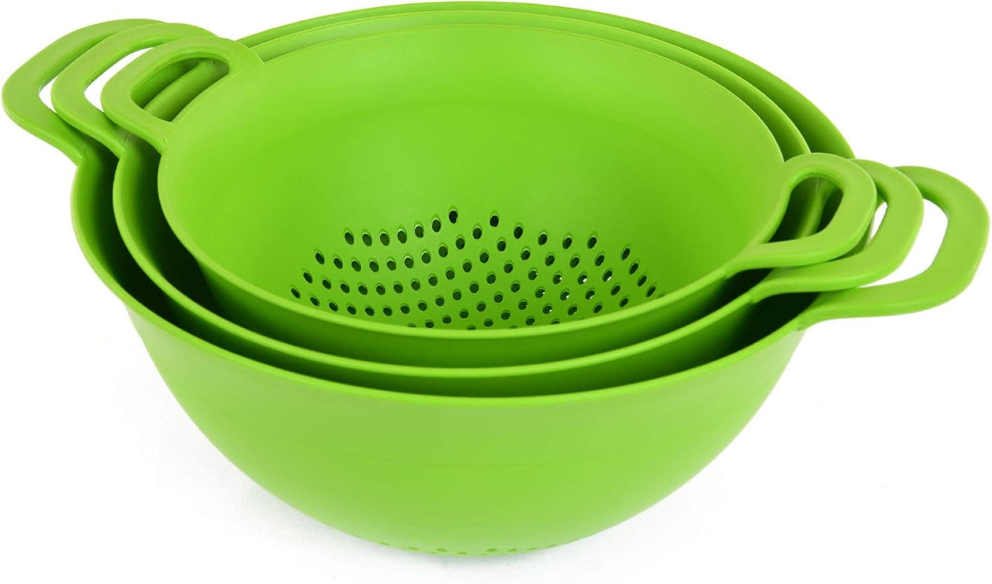 Mintra Home Colanders 3pk (Assorted 3pk, Black)