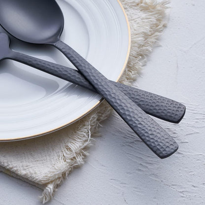 Matte Black Cake Pie Server Set