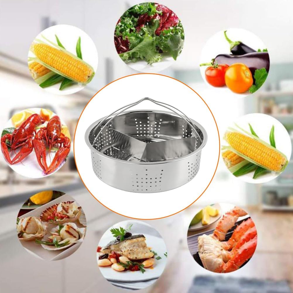 Steamer Basket for Instant Pot, Stainless Steel Vegetable Steaming Basket