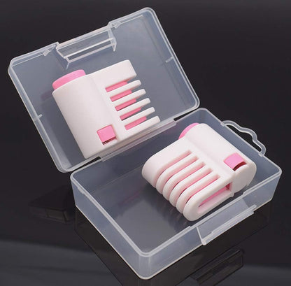 Yorwe 2PCS Cake Slicer Leveler, 5 Layers Bread & Toast Cutter (Rose Red)