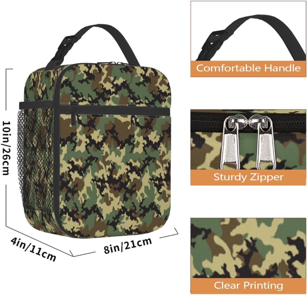 Rainbow Leopard Lunch Box Thermal Cooler Bento Tote Bags Portable Insulated Lunch Bag for Girls Teens, Kids Lunch Bags for School Beach Picnic Travel