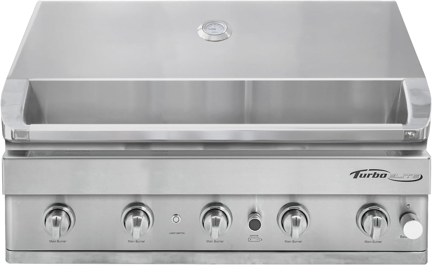 Turbo Elite 38-inch 5-Burner Built-In BBQ Gas Grill - Propane