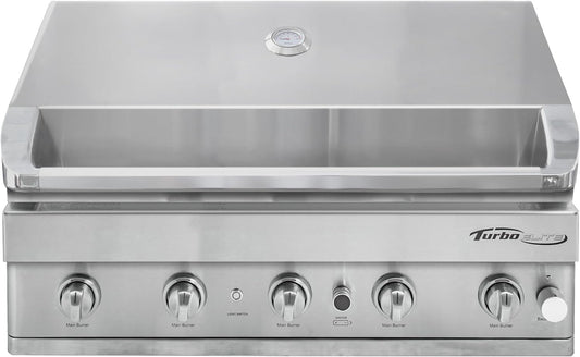 Turbo Elite 38-inch 5-Burner Built-In BBQ Gas Grill - Propane