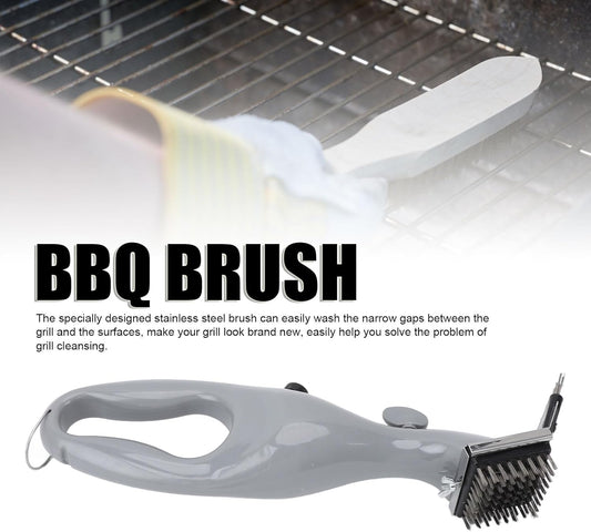 Barbecue Grill Steam Brush, Portable Grill Brush, Stainless Steel Cleaning Tool with Steam Function, Ideal for Outdoor BBQ Grilling