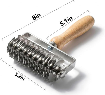 Lattice Pastry Cutter, Stainless Steel Roller for Pie Crust & Pastry Dough