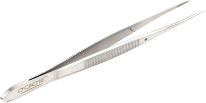 O'Creme Stainless Steel Precision Kitchen Tweezer Tongs 6.25" with Fine Tip (Purple)