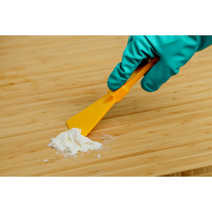 SPARTA Polypropylene Scraper Tool Food Safe Scraper for Removing Caked-On Residue in Commercial Kitchens, Plastic, 7.82 x 3 Inches, White