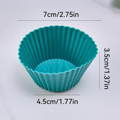 16 Pack Silicone Cupcake Liners & Baking Cups, Reusable Non-Stick Muffin Liners for Cup Cakes
