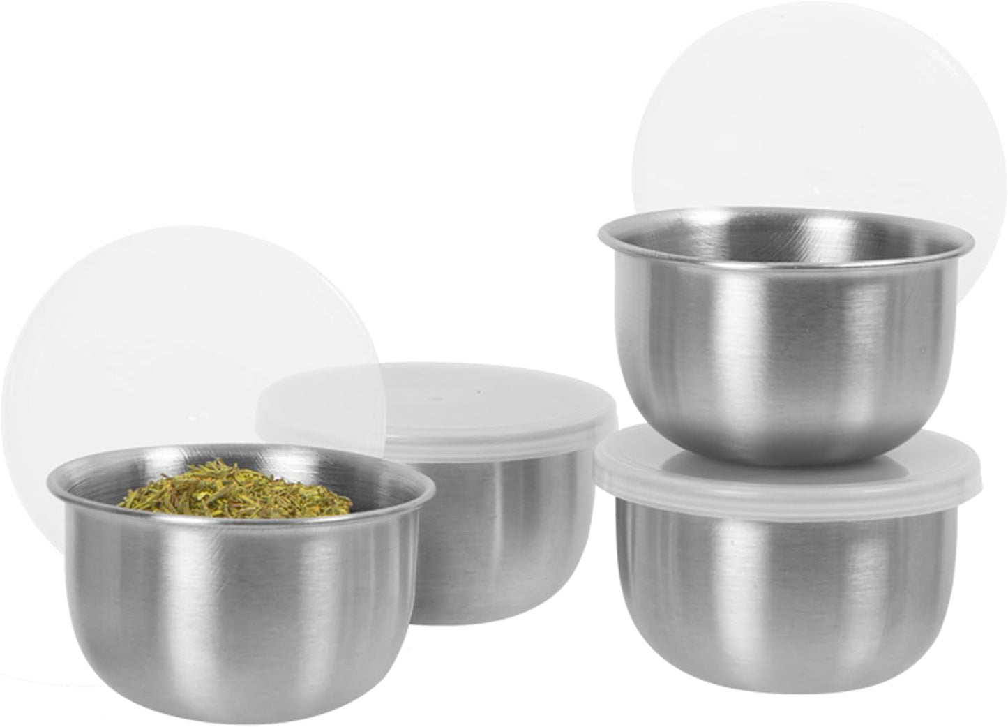 Oggi Set of 6 Colored Pinch Bowls - 4.5" / 11.4cm Diameter, Ideal Salt & Pepper, Dip, Condiments, Mini Bowls, Prep Bowls for Cooking, Mise en Place Bowls, Charcuterie