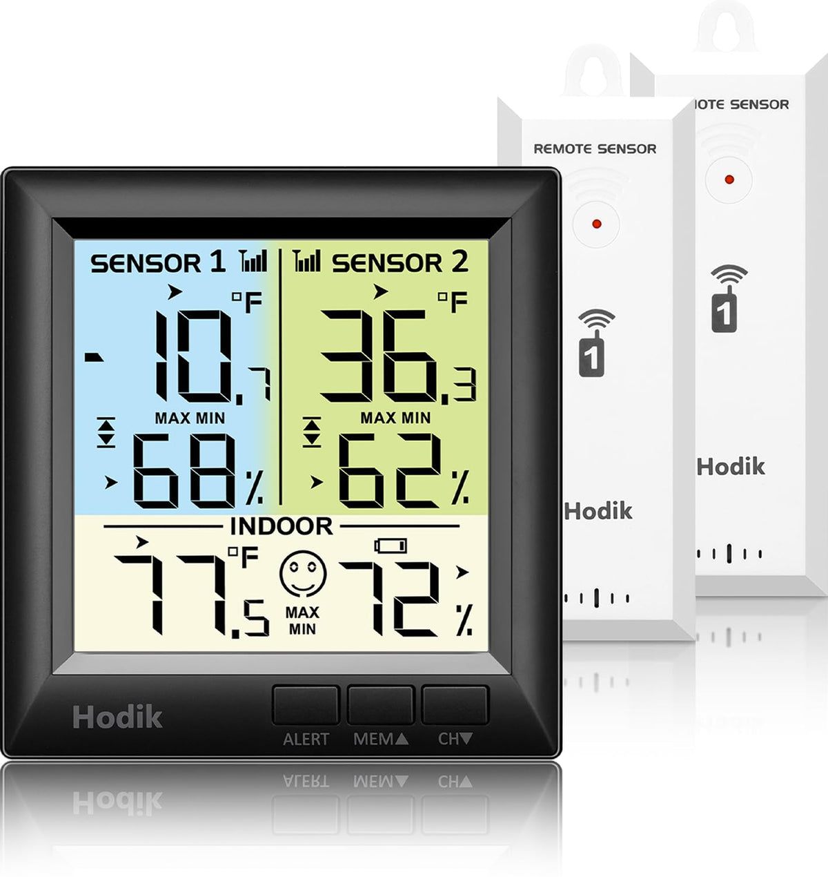 Wireless Fridge Freezer Thermometer with Alarm, 330FT Sensor