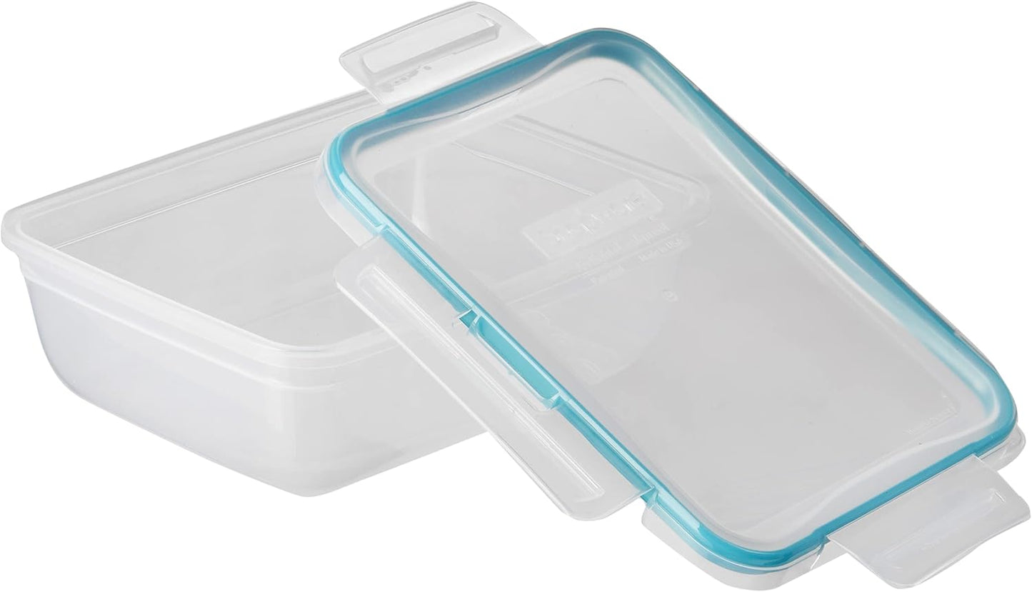 Snapware Plastic Total Solutions (5-Pack, 3 Cup) Food Storage Containers Set, Airtight & Leakproof Plastic Locking BPA-Free Lids Tupperware, Freezer Dishwasher Microwave Safe