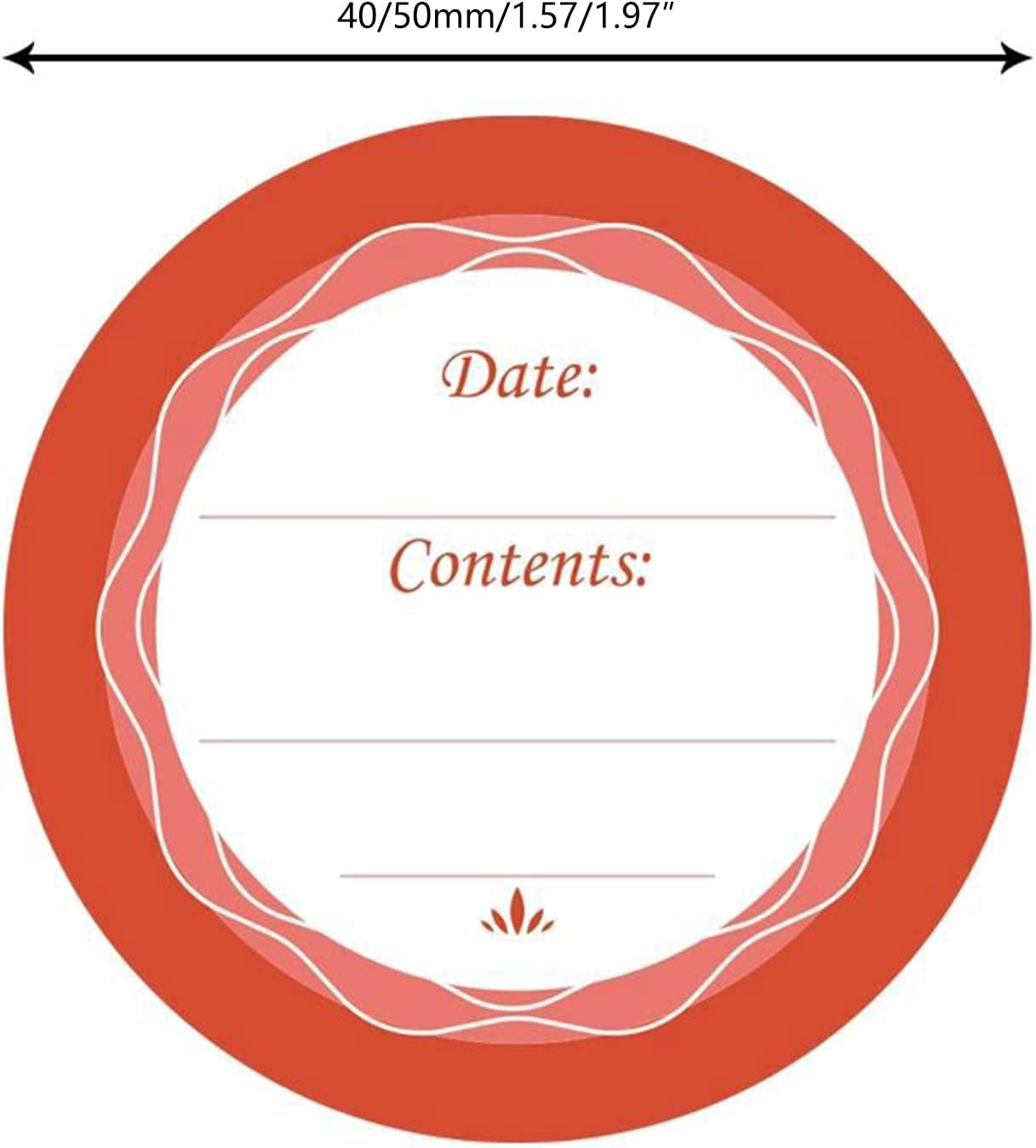 Round Date Stickers Food Labels Removable Food Date Stickers Food Date Labels Self-Adhesive Labels Stickers
