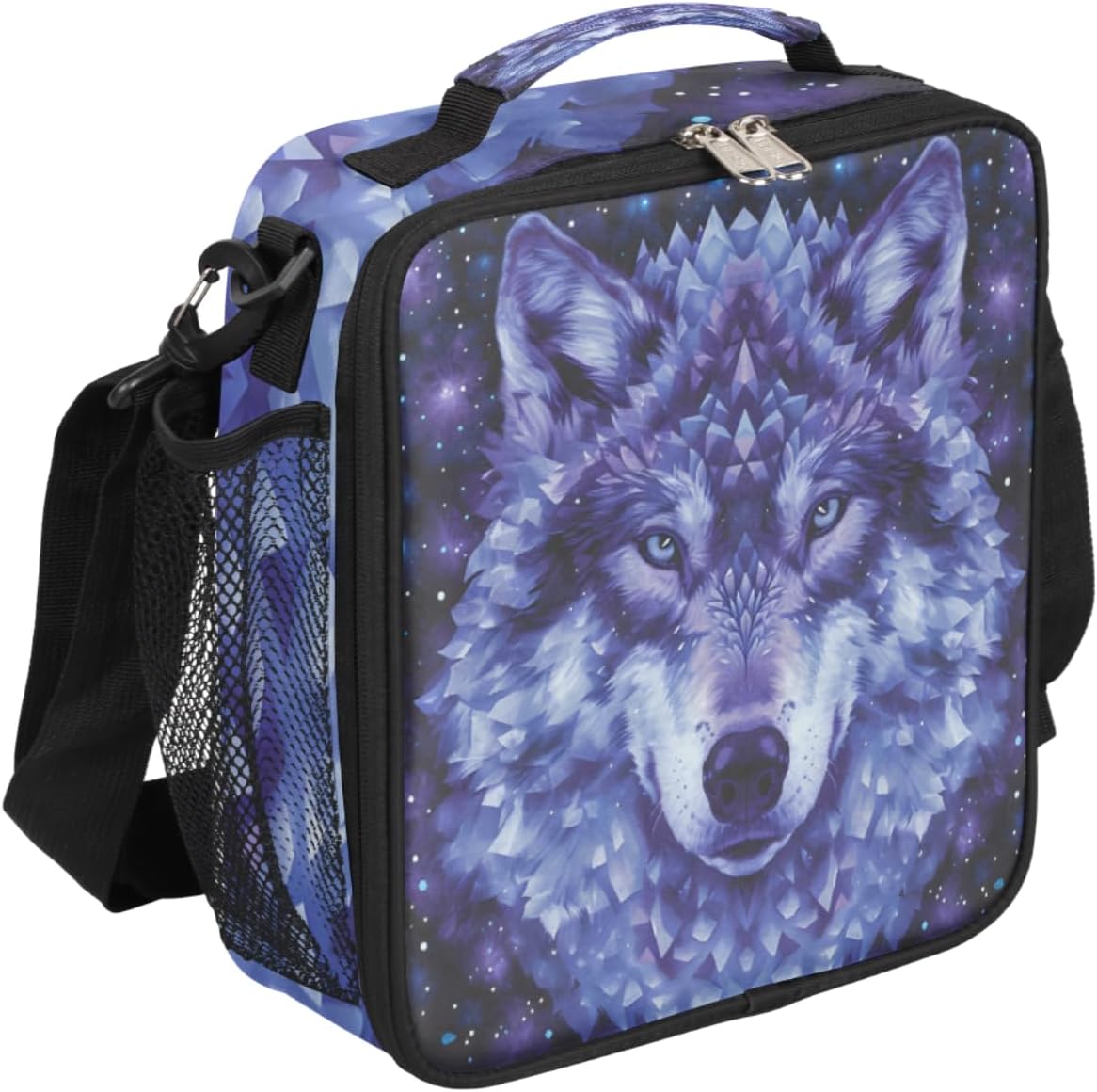 cfpolar Skull Skateboard Lunch Box for Boys Girls, Insulated Lunch Bags for Kids Reusable Mini Cooler Lunch Tote Lunchbox Thermal Meal Tote Kit with Shoulder Strap for Work School Picnic