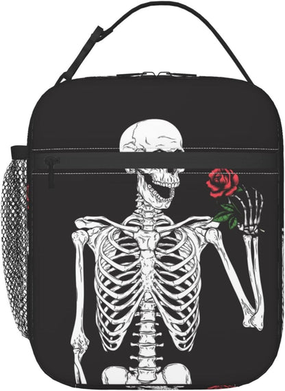 Black Cat Reusable Lunch Box Food Bag Insulated Lunch Bag for Teenage Boys Girls School Beach