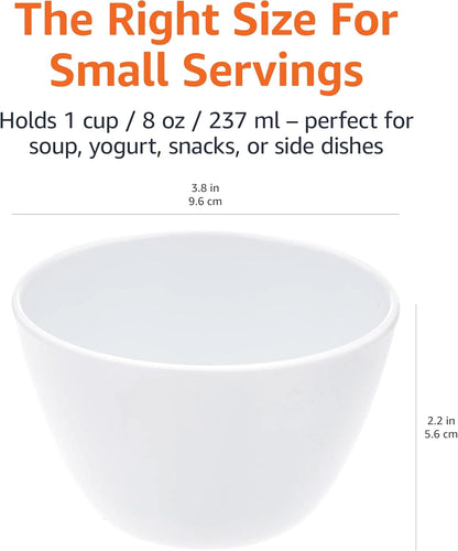 Amazon Basics Mixing Bowls with Lids, Nesting Melamine Serving Bowls, Non-Slip Base, BPA Free, Dishwasher Safe, 5 Sizes, Blue and White Floral, Set of 10