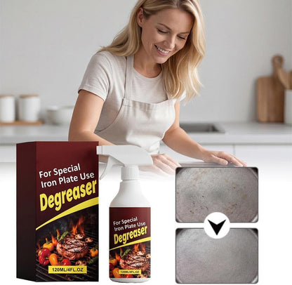 Grill Degreaser Spray 120ml – Heavy Duty BBQ Cleaner with Foaming Action, Fast-Acting for Stubborn Grease & Burnt Food on Grates, Stainless Steel, Oven