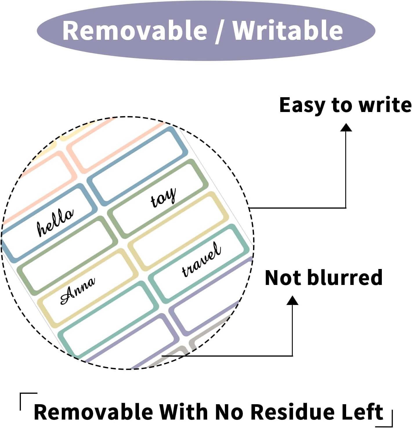Removable Freezer Labels Stickers, 1 x 3 Inch Blank Removable Freezer Labels Food Storage Stickers, Date Label Waterproof Oil Resistant Easy Clean No Residue- 250 Sheets