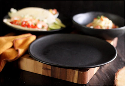 roro Handmade 2-Inch Matte Black Ceramic Pinch Bowls, Set of 6 – Versatile Stoneware for Spices, Condiments, Appetizers & Finger Foods