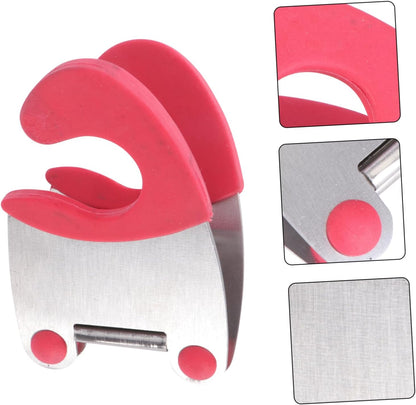 2Pcs Stainless Steel Pot Clip Spoon Holder Kitchen
