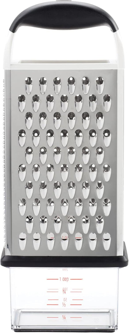 OXO Good Grips 4-Sided Box Grater for Cheese & Vegetables with Container