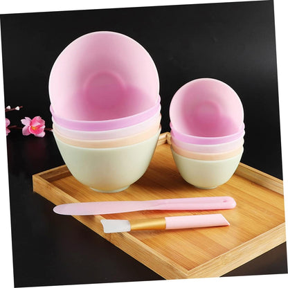 FOMIYES Silicone Facial Bowl Set 6pcs Mask Mixing Bowls Non-slip Food-grade for Diy Face Mask