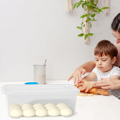 Vababa 2-Pack 16 L Pizza Dough Proofing Box with Lid, Dough Rising Box