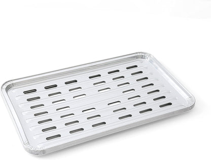 Kingsford Extra Tough Aluminum Grill Liners, Disposable Foil Grill Toppers for Outdoor Grills, Helps Keep Food and Sauce from Falling Through Grates, 16 x 11.75 in, 14 Count