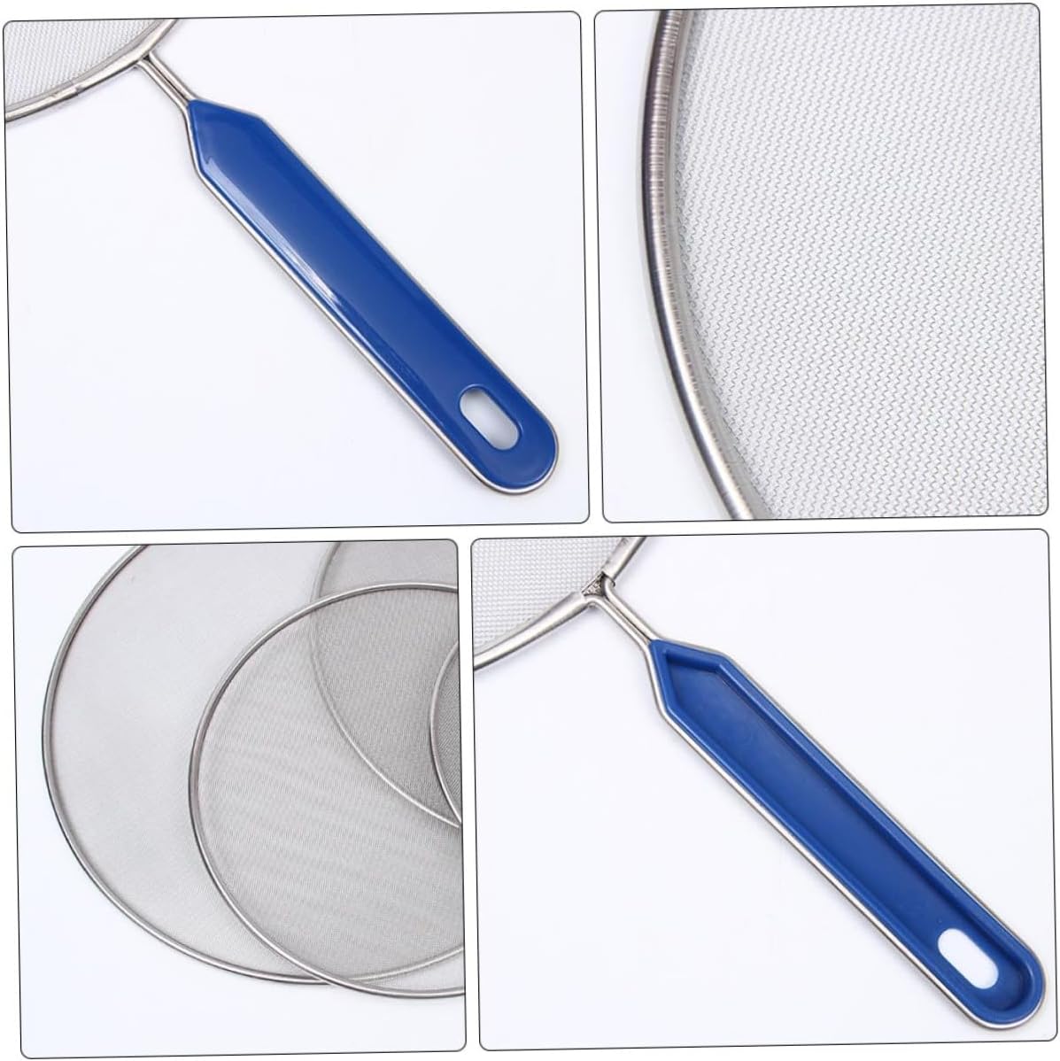 4-Pack Oil Splatter Guard Mesh Covers for Frying Pans and Pots Splashproof Kitchen Oil Screen 18.50X12.99X0.39 Inch Kitchen Accessories for Cooking Safety