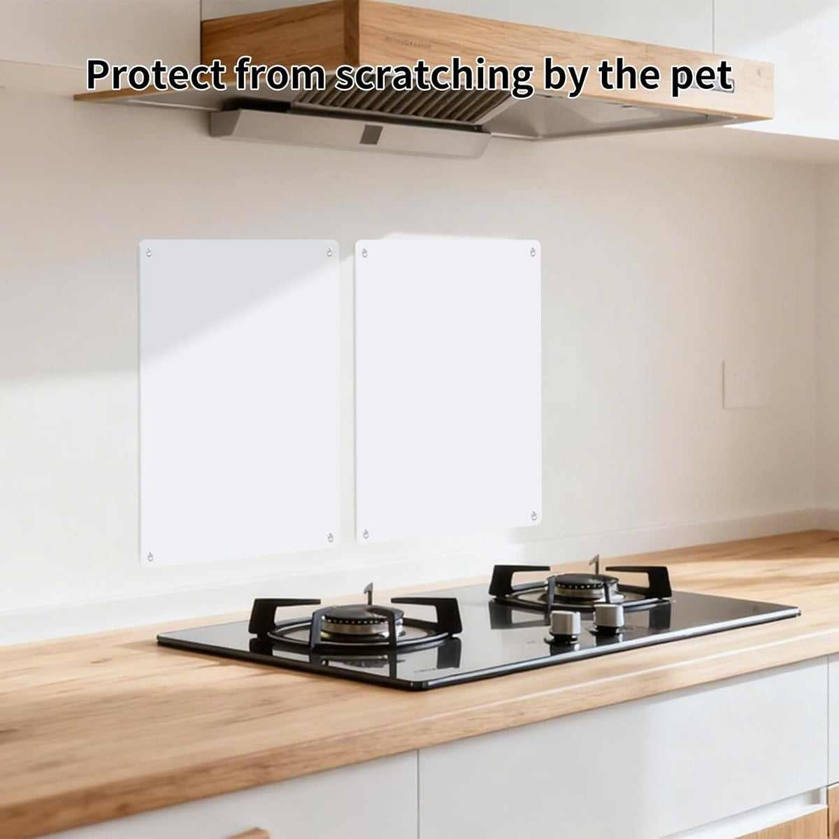 Stainless Steel Stove Backsplash, Kitchen Splatter Shield Silver 12"x16"