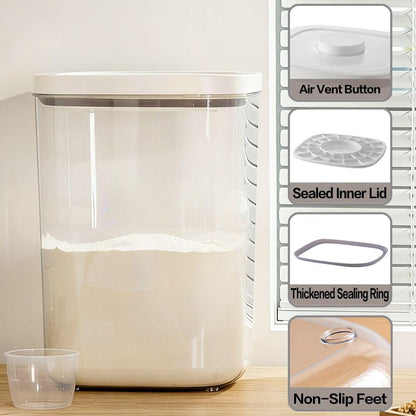 25 Lbs Airtight Rice Dispenser, Rice Storage Container,Dry Food Holder for Flour, Sugar, Cereal, Dog & Cat Food, Kitchen Pantry Organization