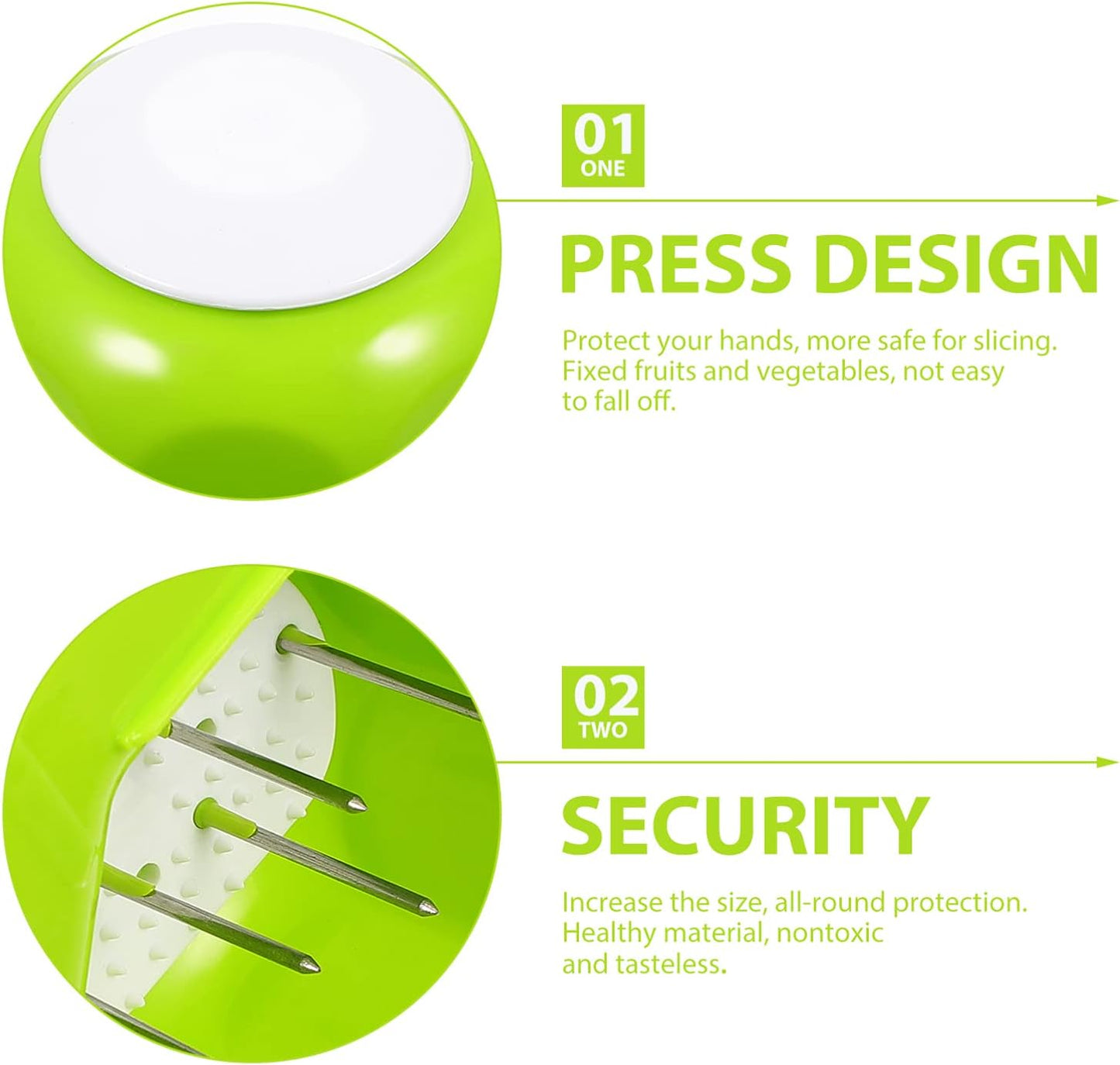 Hand Held Grater 2pcs Food Safety Holder for Mandolin Slicer Grater for Kitchen Food Slicer Cutter for Mandoline Cutting Green Multipurpose
