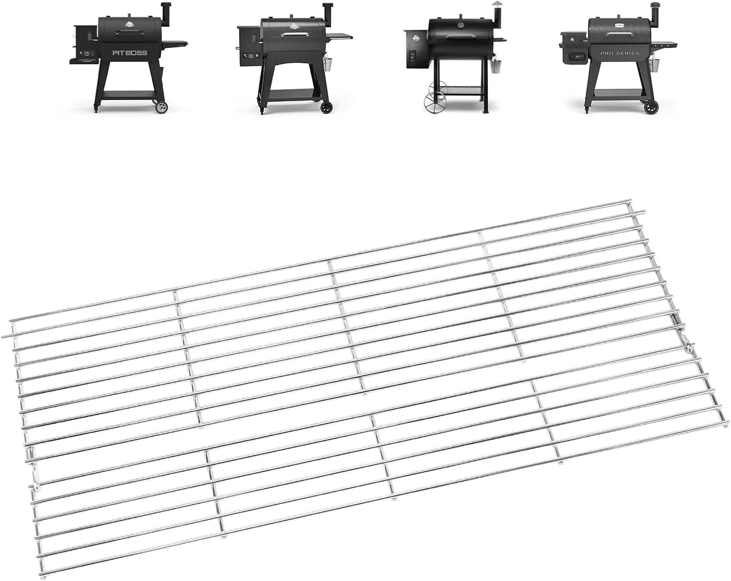 Utheer 2-Pack Griddle Warming Rack for Blackstone 28" Griddles, Stainless Steel Flat Top Grill Accessories | Reversible Rack Adds Prep Space, Foldable Clip-On Design Expands Cooking & Holding Area