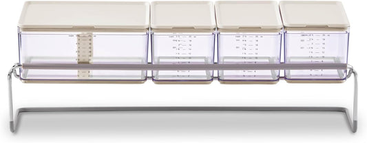 DASH Prepdeck Lite White Stone Meal Prep Station Set 6.75 x 21.6 x 6.5 Inches