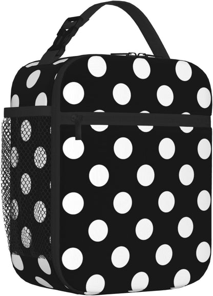 70s Retro Mushroom Floral Insulated Lunch Bag Reusable Cooler Lunch Box Portable Leakproof Thermal Container Tote Bags for Girls Boys School Travel