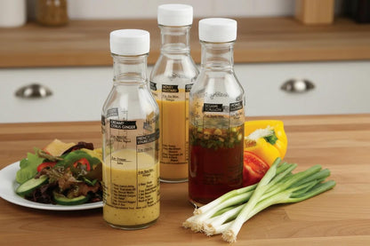 Cuisinox Glass Salad Dressing Shaker Bottle, 8" x 2.5"