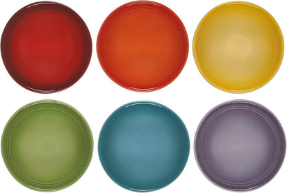 Le Creuset Stoneware Set Of 6 Vancouver Pinch Bowls, Pastel Multi Color